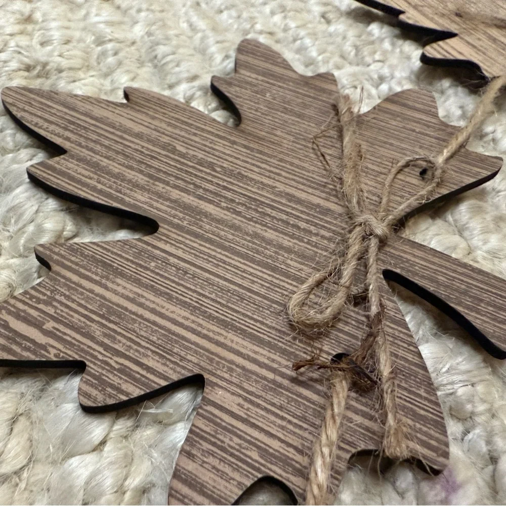 (NWT) Wooden Garland 43” (set of 2)